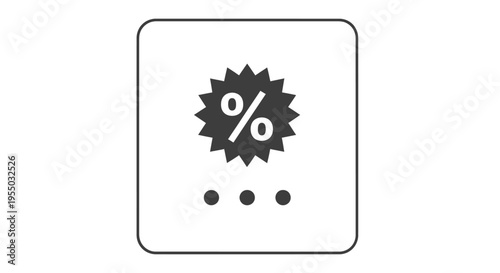 Discount Percent Off Sale Sign Icon.