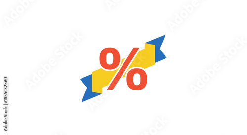 Discount Percent Off Sale Sign Symbol.
