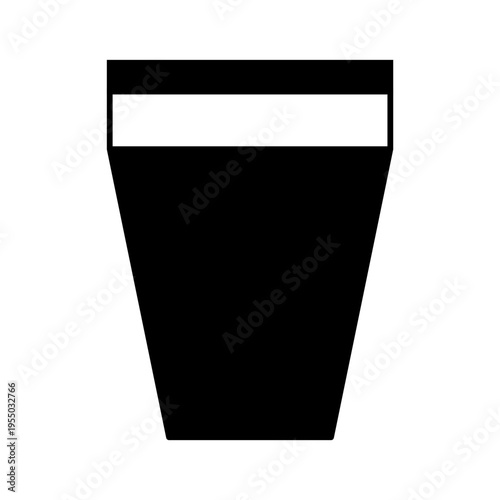 Bucket with handle silhouette