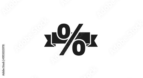 Discount Percent Off Sale Sign Icon.