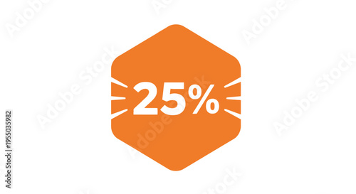 Discount Percent Off Sale Sign Icon.