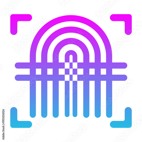 Fingerprint Scan Icon