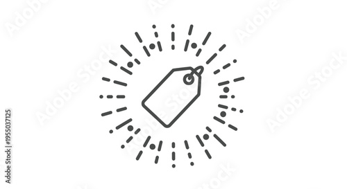 Konstfotografi A single price tag icon symbol.