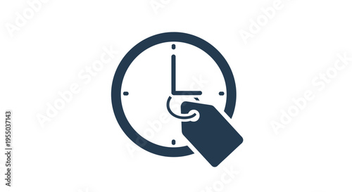 Alarm clock with tag attached closeup.