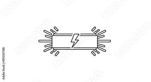 Photos Battery with a lightning bolt symbol.