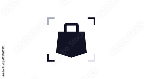 Black Briefcase Isolated on White Background.