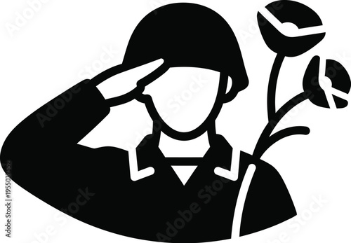 Memorial day tribute honoring fallen heroes and their families