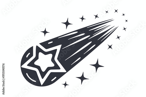 Black and white depicts an alien face with large eyes and a small mouth