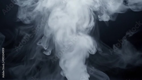 Macro view of smoke particles suspended in air, catching and reflecting light in a mesmerizing dance, emphasizing the ephemeral beauty of atmospheric phenomena.