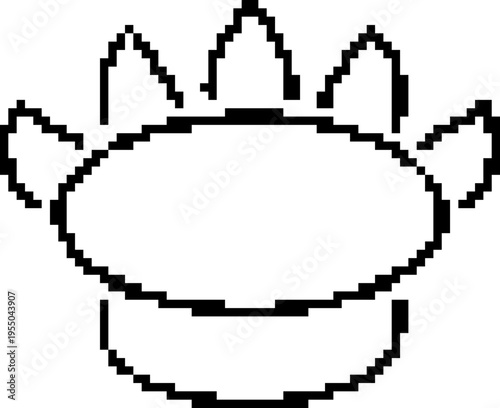 Pixel gas icon. Vector illustration isolated on white background.