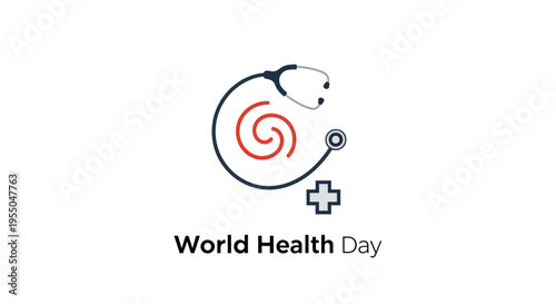 World Health Day Medical Logo Symbol.