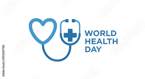 World Health Day Medical Symbol Logo.