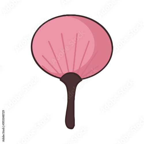 Round silk Chinese fan