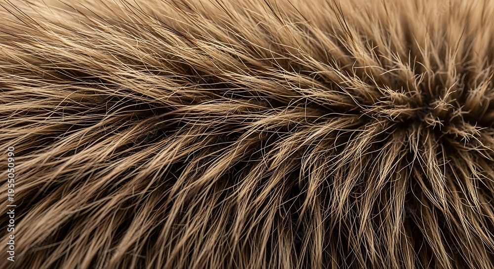 Fototapeta premium A close-up of a brown fur texture