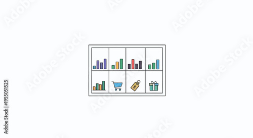 Business Graphs and Charts Icons.