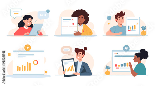 A clean, modern composition featuring a laptop with a pastel color palette. Ideal for tech blogs, website backgrounds, or showcasing minimalist design