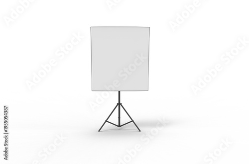 White board on tripod for presentation