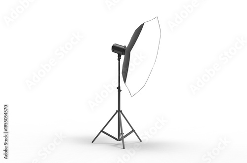 Studio lighting equipment with softbox