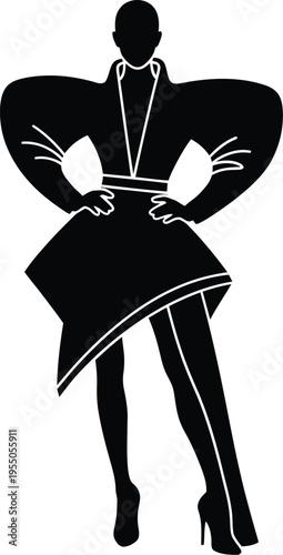 Met gala new york fashion event illustration