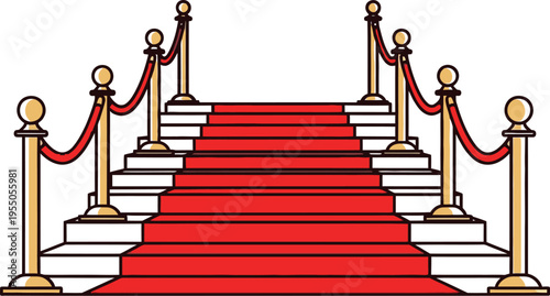 Met gala new york red carpet staircase entrance