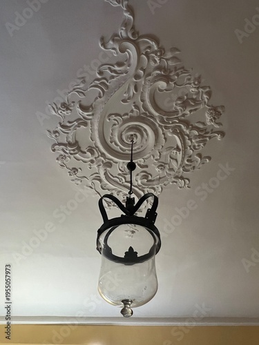 A light hanging from the ceiling