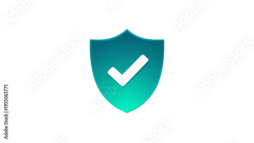 Isolated stylized shield icon with a white checkmark, symbolizing security and approval Free Download Isolated stylized shield icon with a white checkmark, symbolizing security and approval - GFXLoad