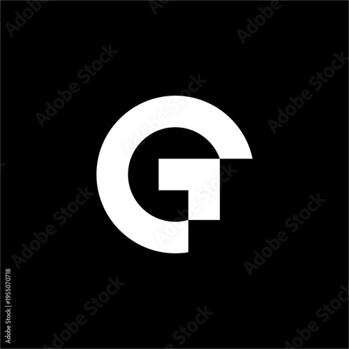 A futuristic logo merging a circular letter G with a sleek, minimalist upward-pointing arrow.