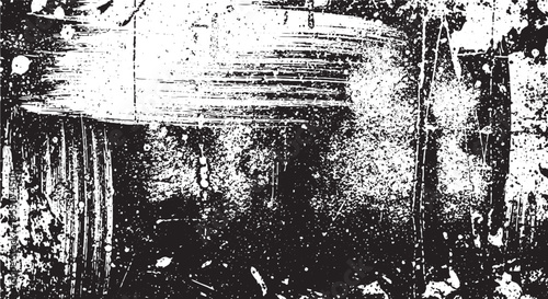 Grunge texture with white paint splatters on dark surface