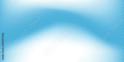 Blue abstract background with 3D geometric diamond pattern. Clean design, soft gradient lighting, modern corporate style, copy space