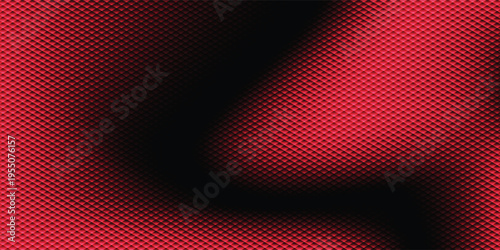 Red faceted geometric background with continuous diamond pattern. Subtle black flowing gradient wave, dimensional 3D effect, clean tech look