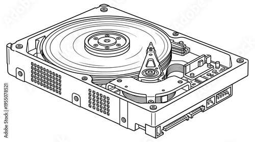 Hard disk drive electronic component.