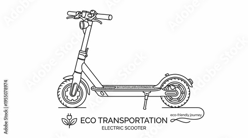 Embrace sustainable urban travel and win with a modern eco-friendly electric scooter concept