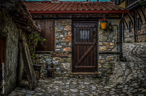 old wooden door