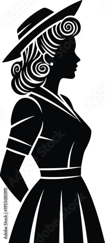 Victory in europe day female icon celebrates ve day