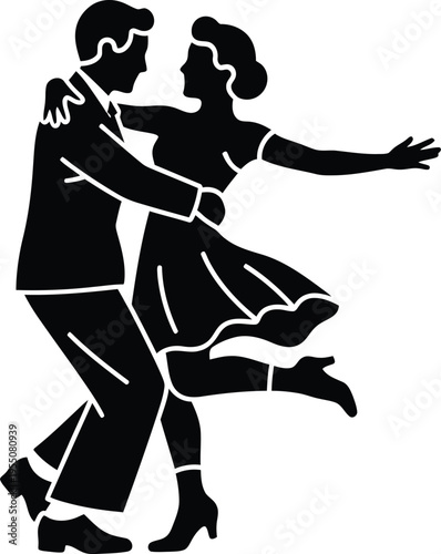 Victory in europe day celebrations with joyful dance