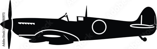 Ve day tribute vintage fighter aircraft celebrating victory in europe day