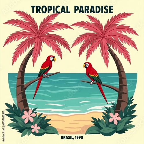 tropical beach scene