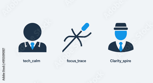 Technical communication and problem-solving icon set: featuring troubleshooting, clarity, and professional support concepts