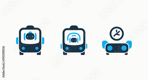 Autonomous vehicle icons: self-driving car, sensors, navigation, smart technology, AI transportation, mobility, future, technology, electric vehicle, automotive, system, vehicle, sensor, radar, lidar