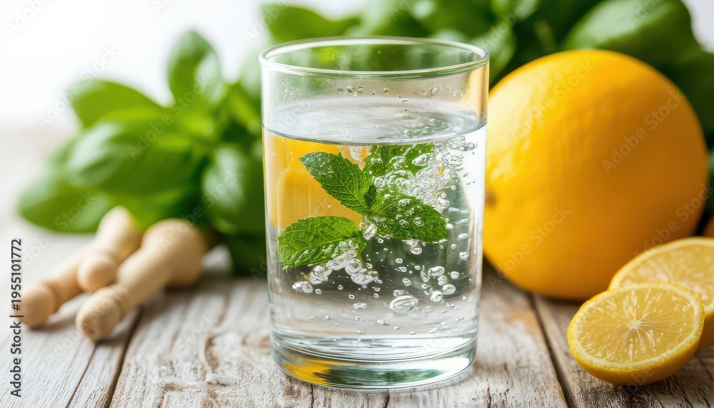 Fototapeta premium glass of lemon
