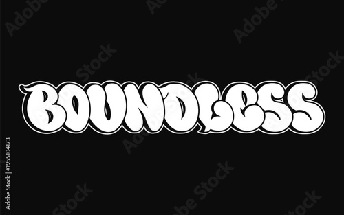 Boundless word creating freedom and limitless possibilities