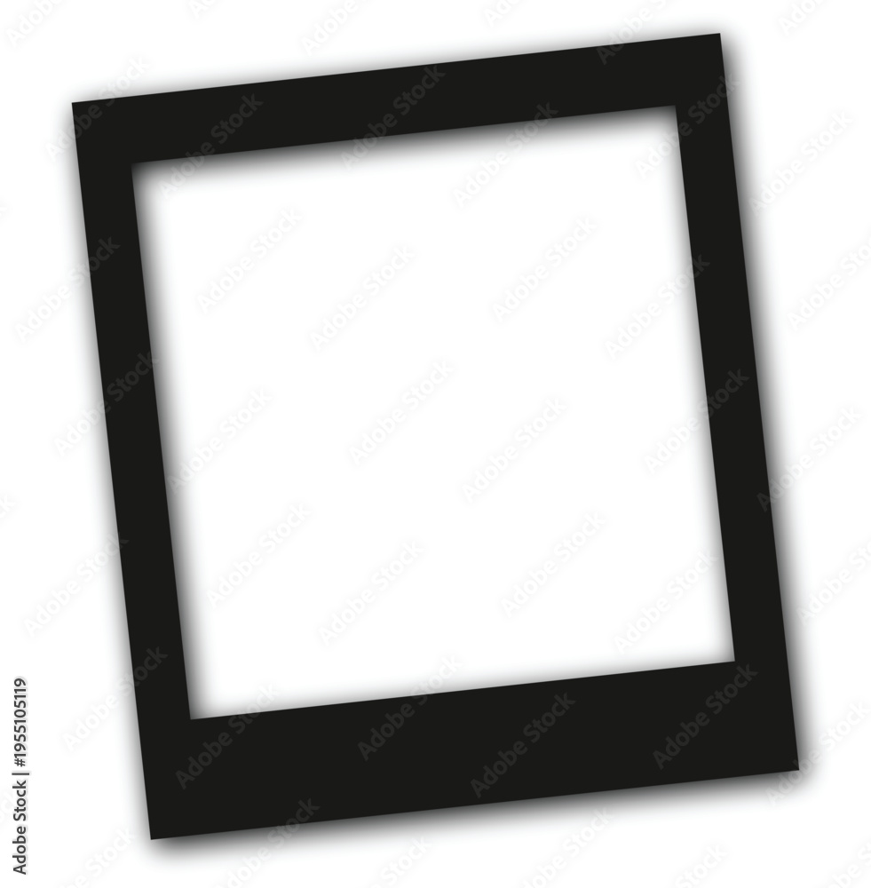 Obraz premium Blank Square Frame: A blank square frame with a simple border provides a clean space.