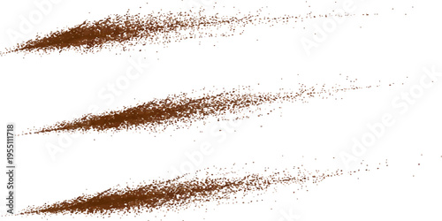 Vector illustration of brush strokes on abstract brown background