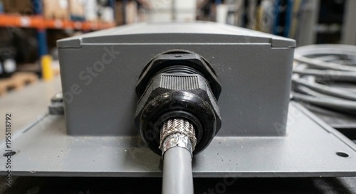 EMC Shielded Cable Entry with Braided Metal Protection Through Industrial Cable Gland