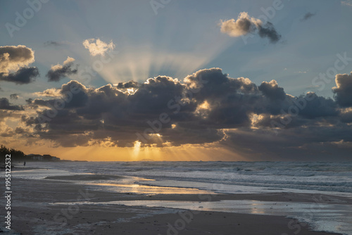 Sunset on the ocean