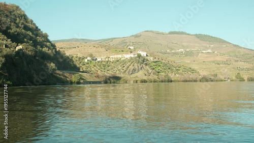 Douro valley river cruise in porto during winter time, wine town