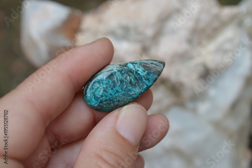 Chrysocolla on hand