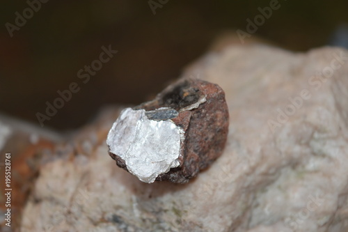 Картината върху платно mica mineral sample on the rock