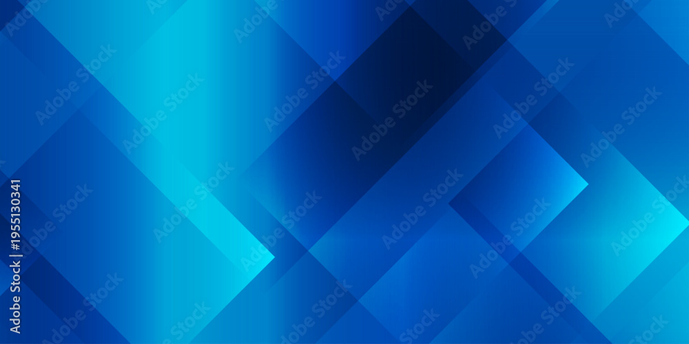Obraz premium abstract geometric background with overlapping blue diamond shapes and light gradients for corporate and tech designs