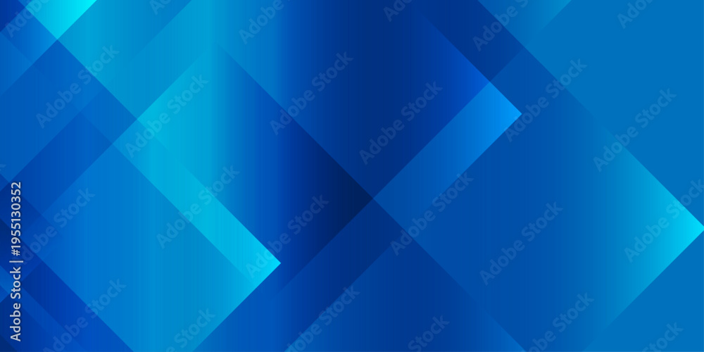 Fototapeta premium abstract geometric background with overlapping blue diamond shapes and light gradients for corporate and tech designs